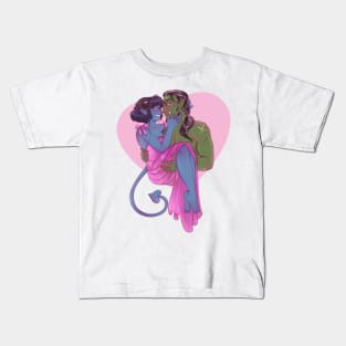 Tusk love Valentine’s Day on white Kids T-Shirt